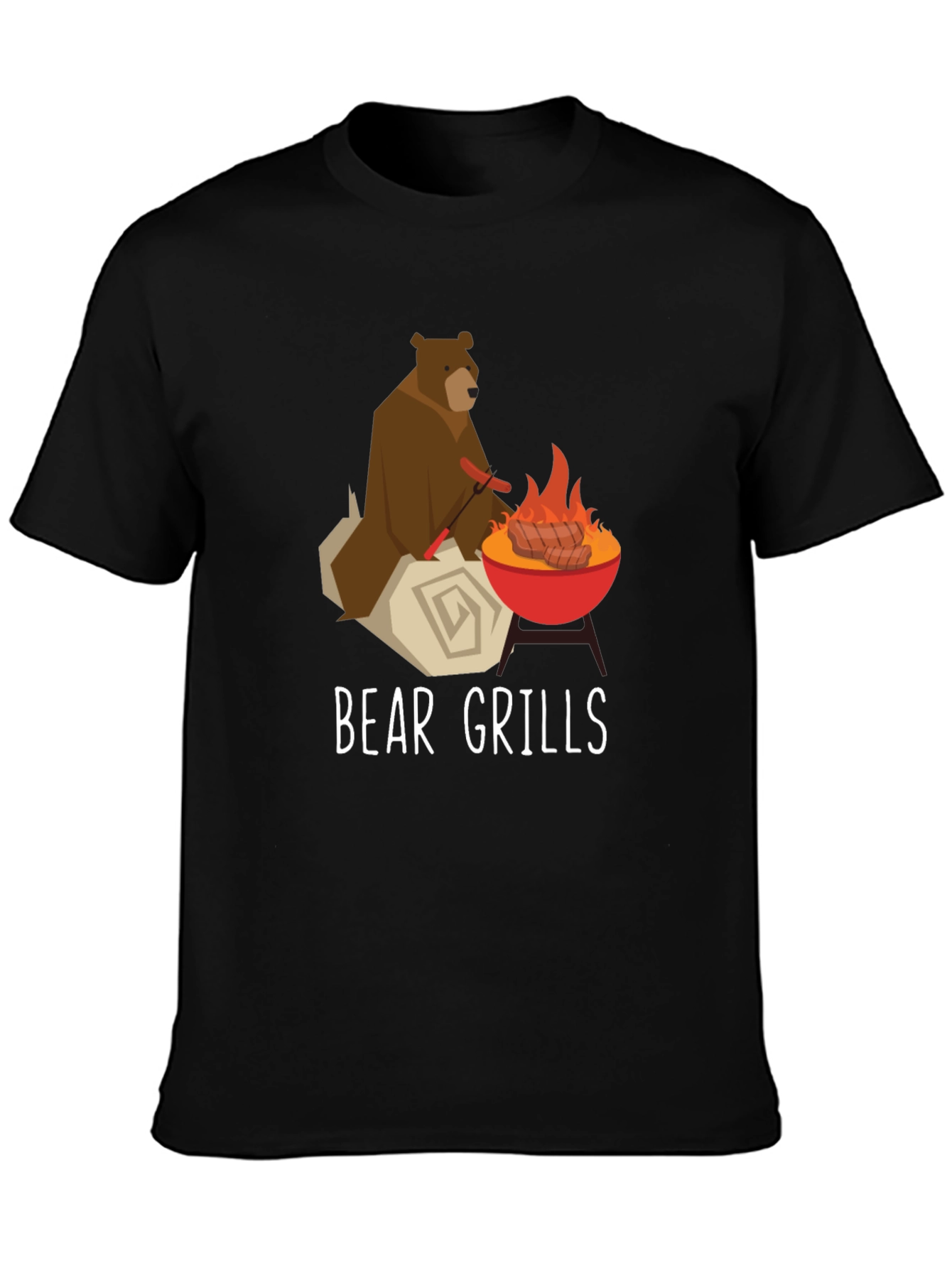 Bear Grills Funny Graphic T-Shirt