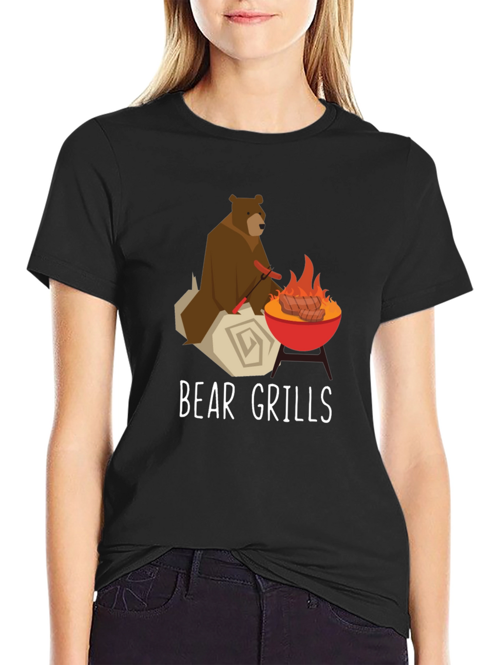 Bear Grills Funny Graphic T-Shirt