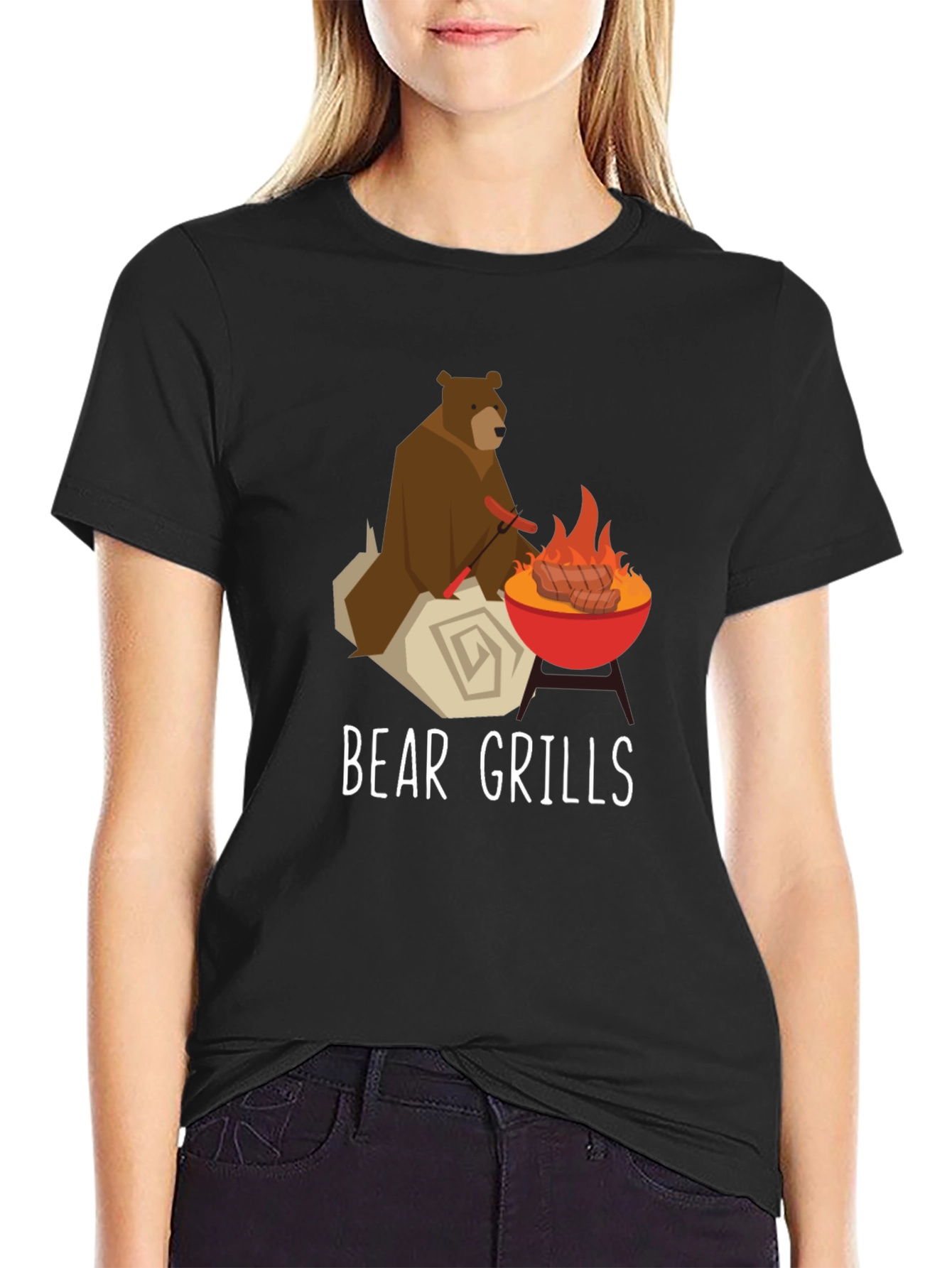 Bear Grills Funny Graphic T-Shirt