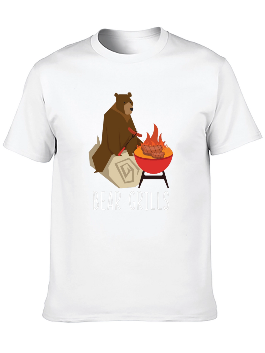 Bear Grills Funny Graphic T-Shirt