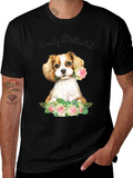 Easily Distracted Dog & Rose T-Shirt