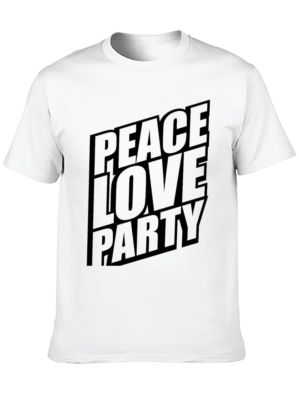 Peace Love Party Graphic T-Shirt