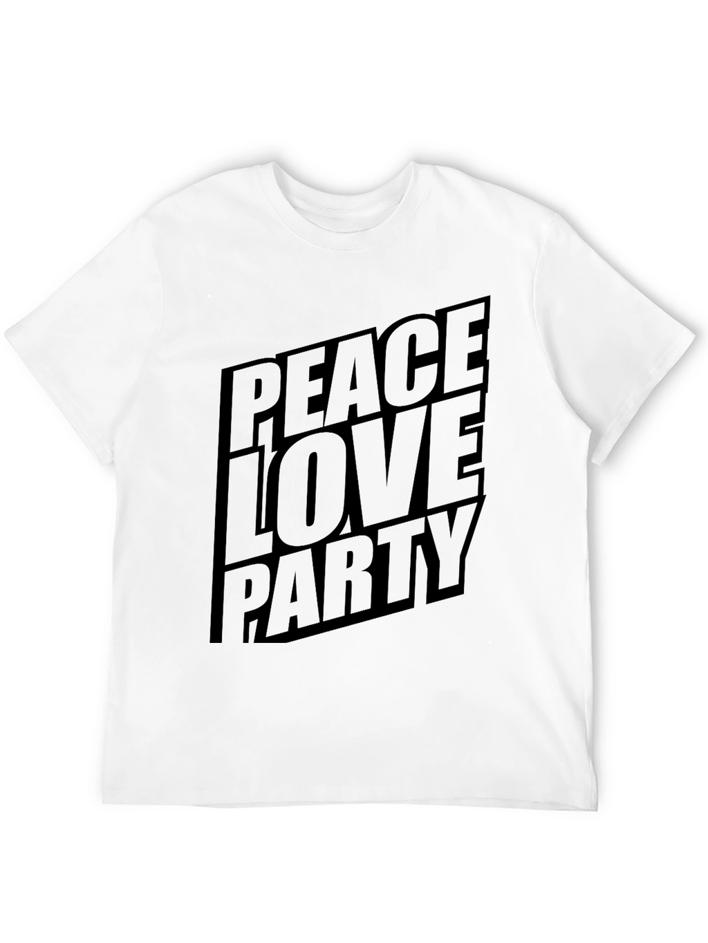 Peace Love Party Graphic T-Shirt