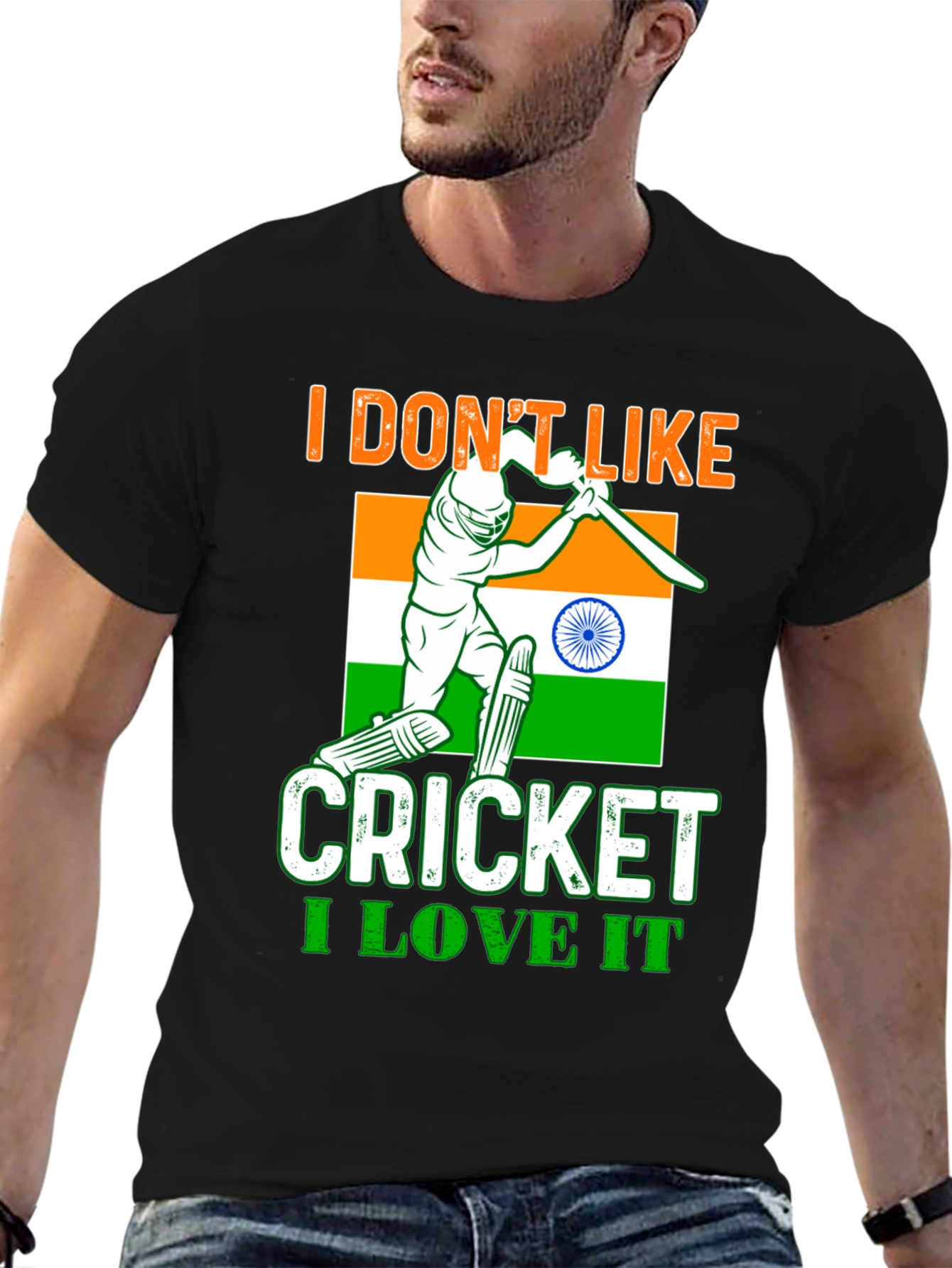 Cricket Fan T-Shirt - India Colors