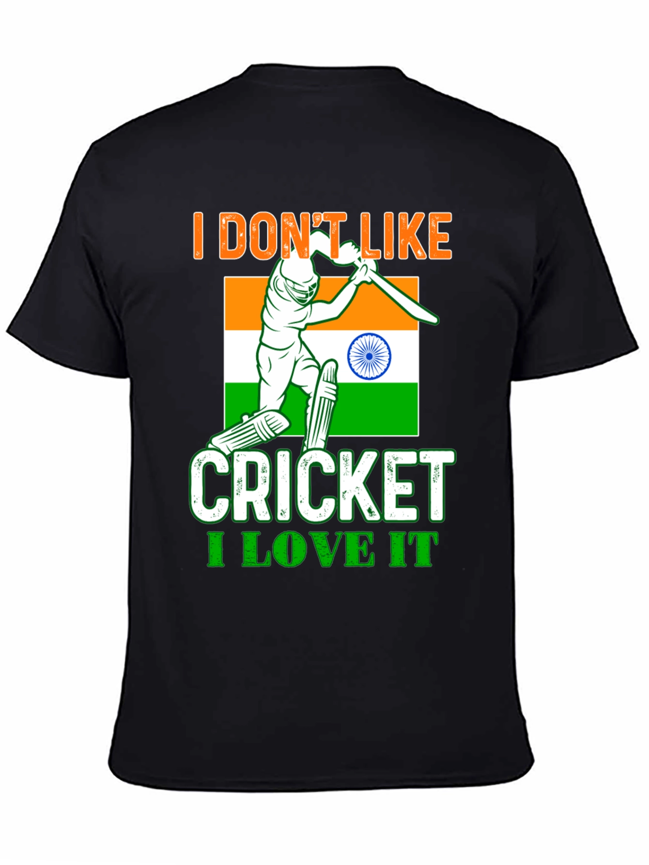Cricket Fan T-Shirt - India Colors