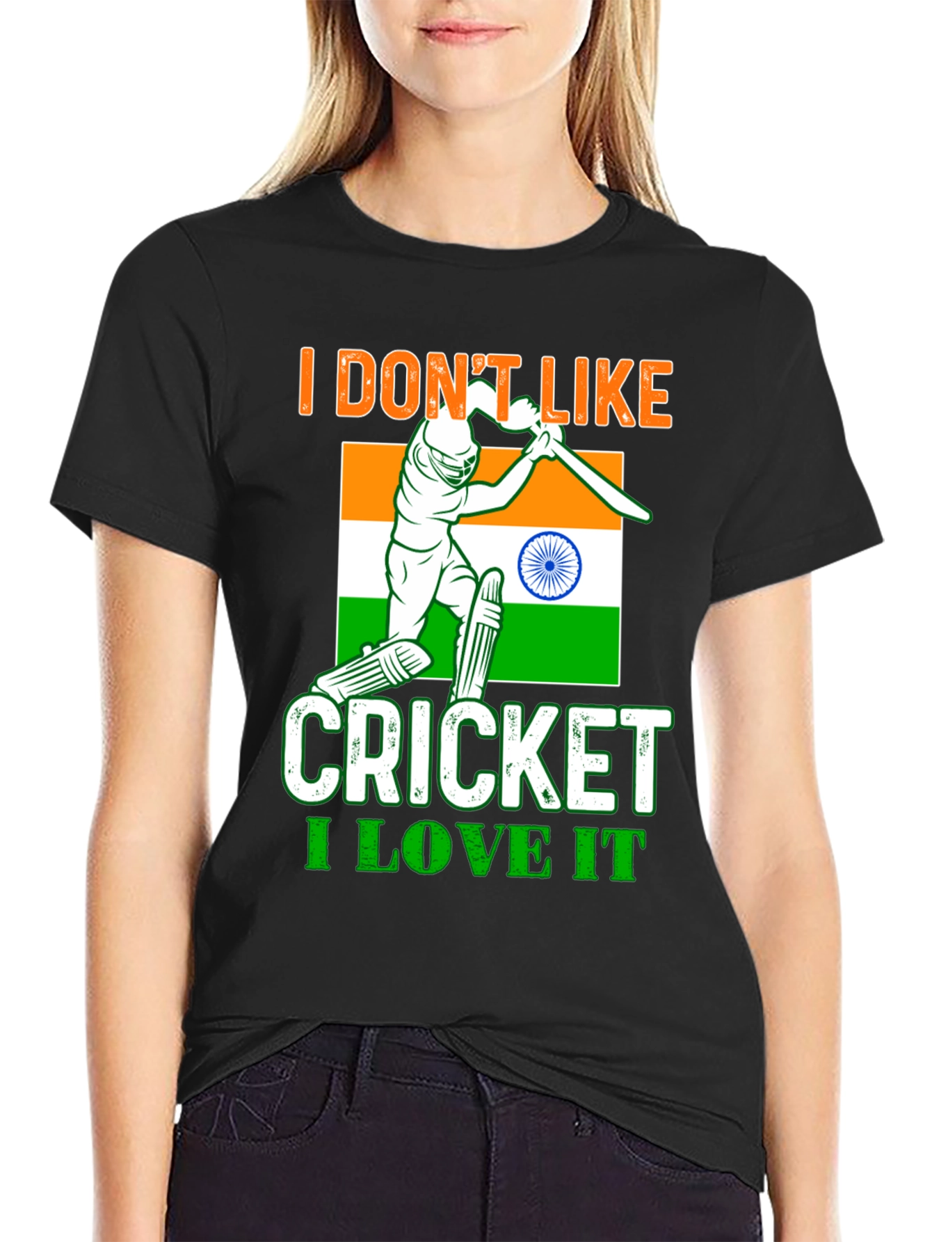 Cricket Fan T-Shirt - India Colors