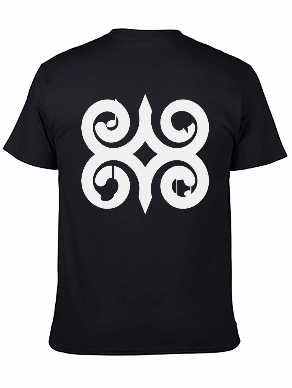 Adinkra Symbol Graphic T-Shirt - Black