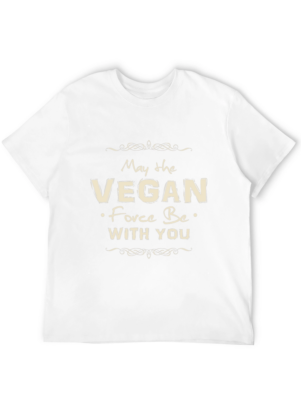 Vegan Force Be With You Black T-Shirt
