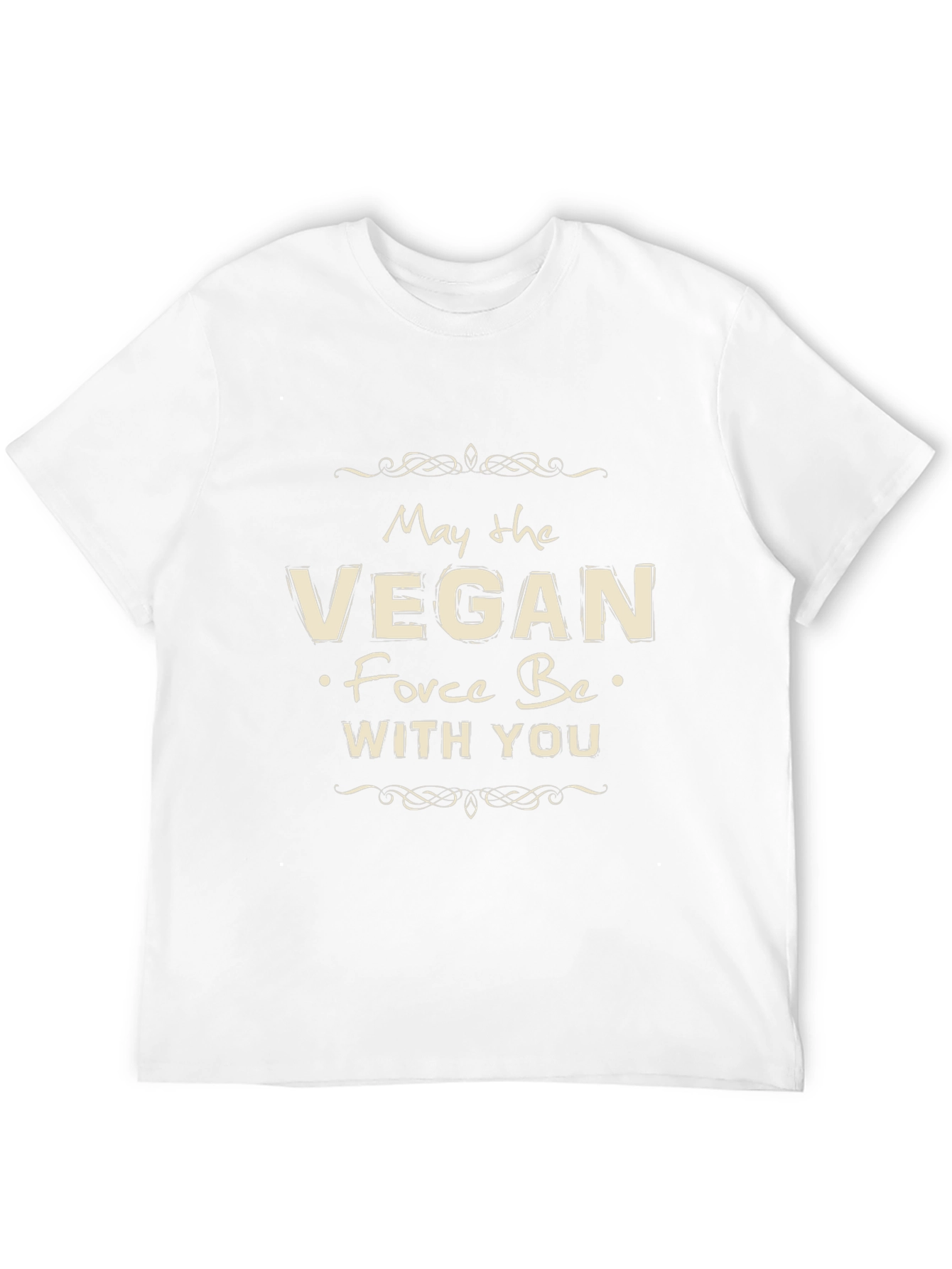 Vegan Force Be With You Black T-Shirt