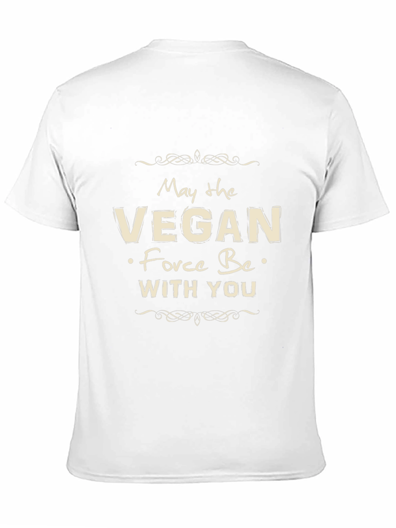 Vegan Force Be With You Black T-Shirt