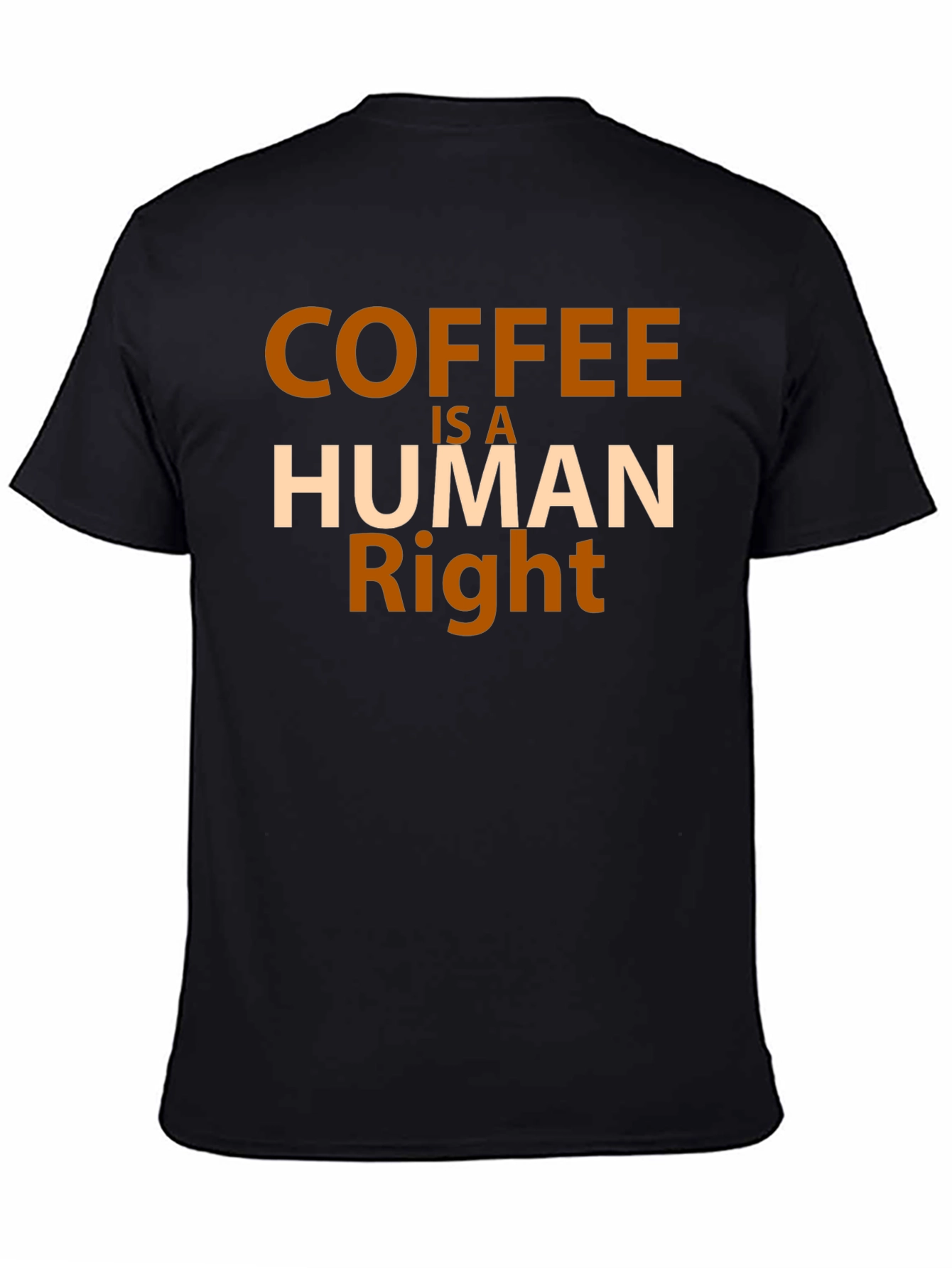 Coffee is a Human Right Graphic Tee - Black Unisex