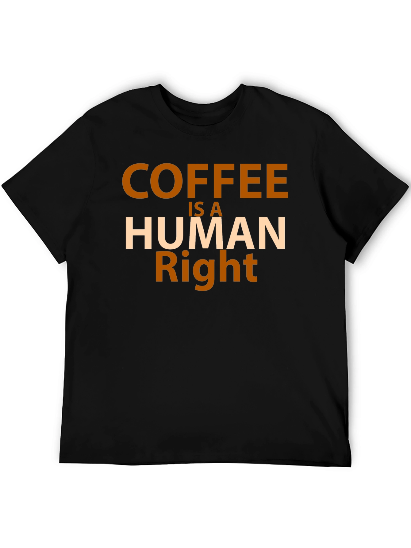 Coffee is a Human Right Graphic Tee - Black Unisex