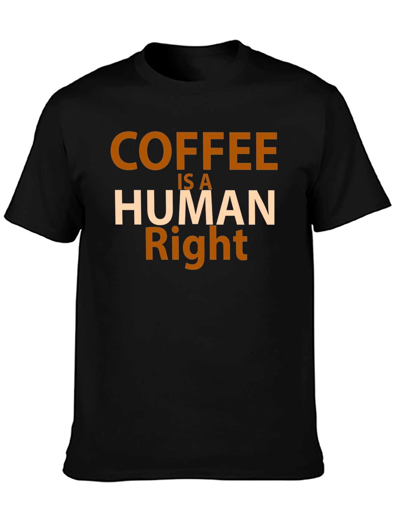 Coffee is a Human Right Graphic Tee - Black Unisex