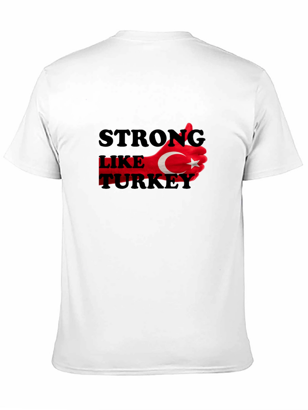 Strong Like Turkey Graphic T-Shirt - Black