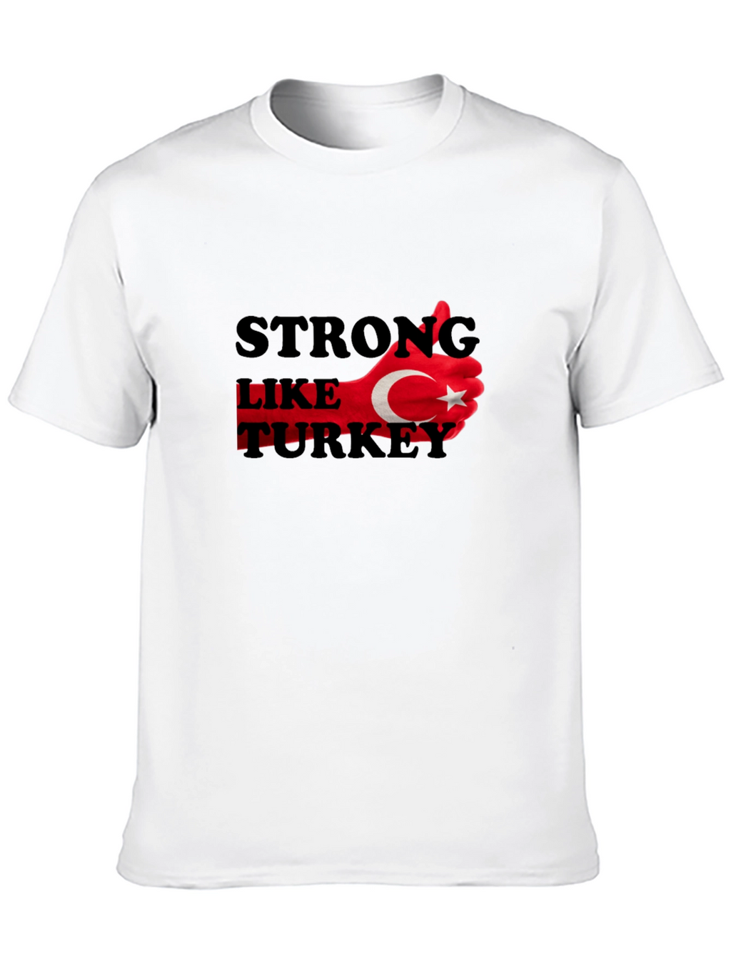 Strong Like Turkey Graphic T-Shirt - Black