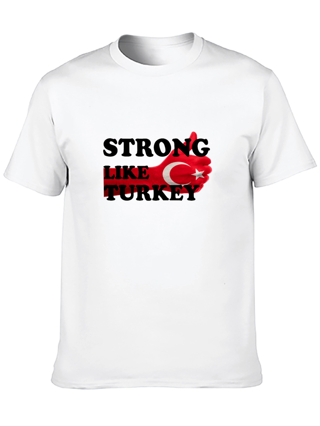 Strong Like Turkey Graphic T-Shirt - Black