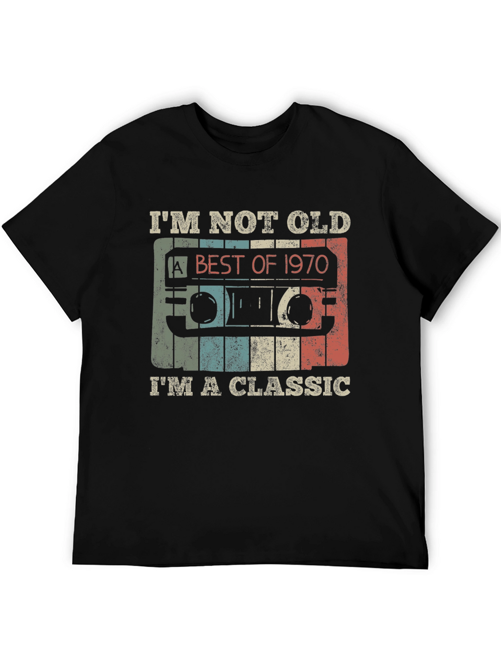 Classic 1970 Cassette Tape Graphic T-Shirt