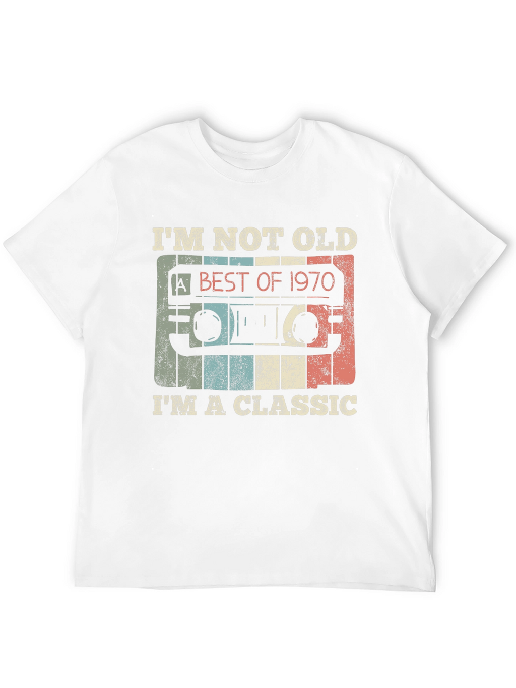 Classic 1970 Cassette Tape Graphic T-Shirt