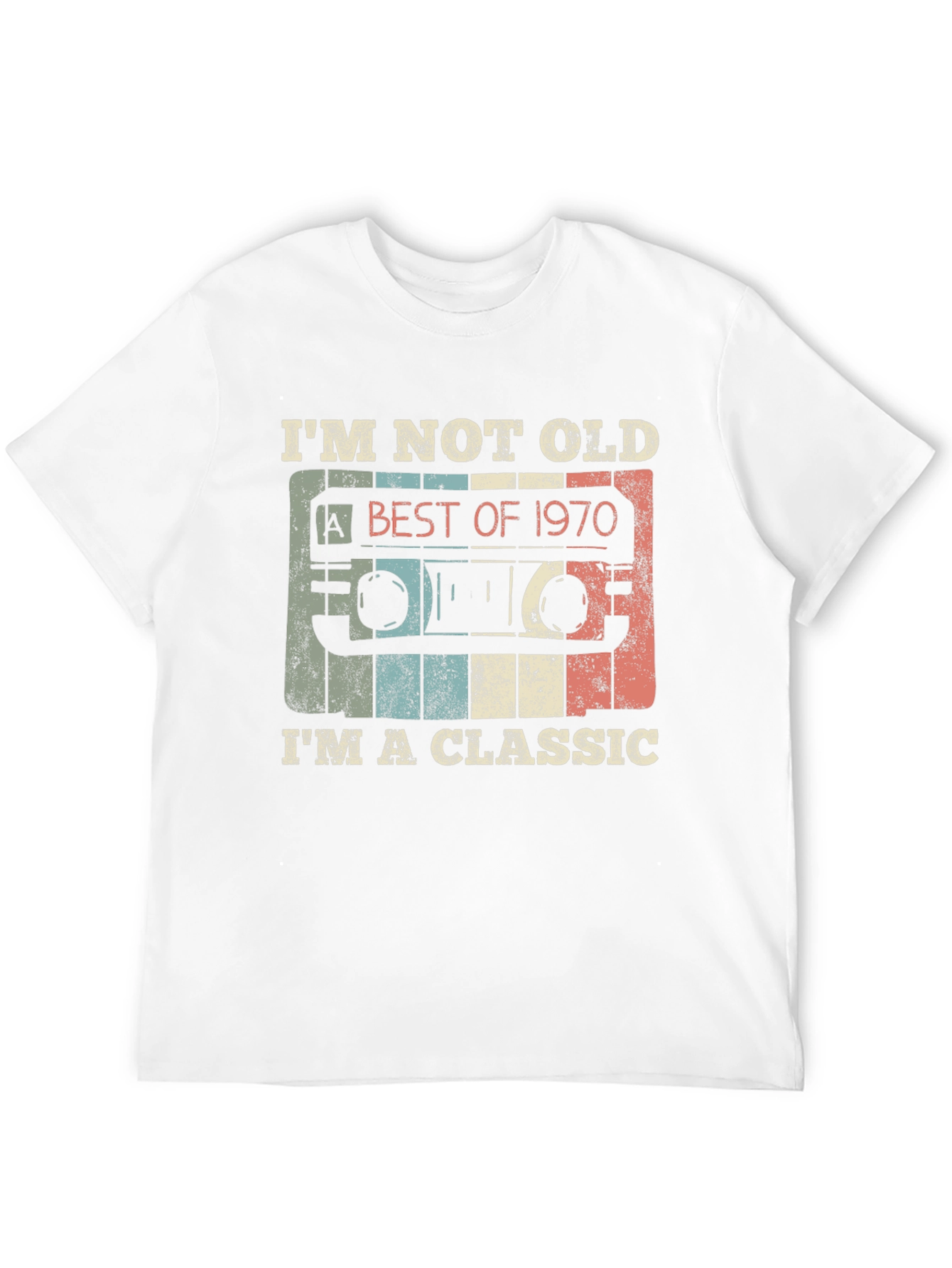 Classic 1970 Cassette Tape Graphic T-Shirt