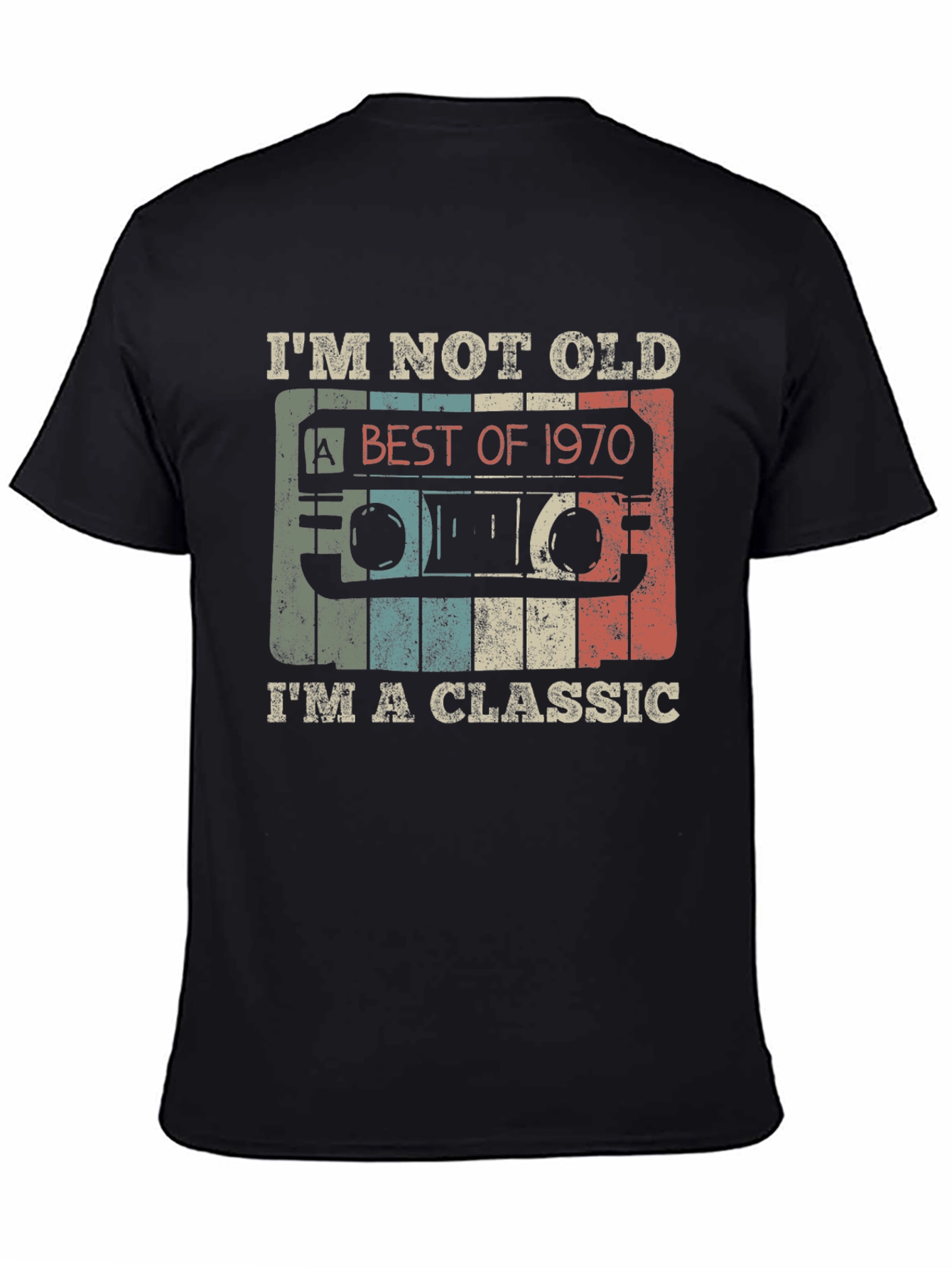 Classic 1970 Cassette Tape Graphic T-Shirt