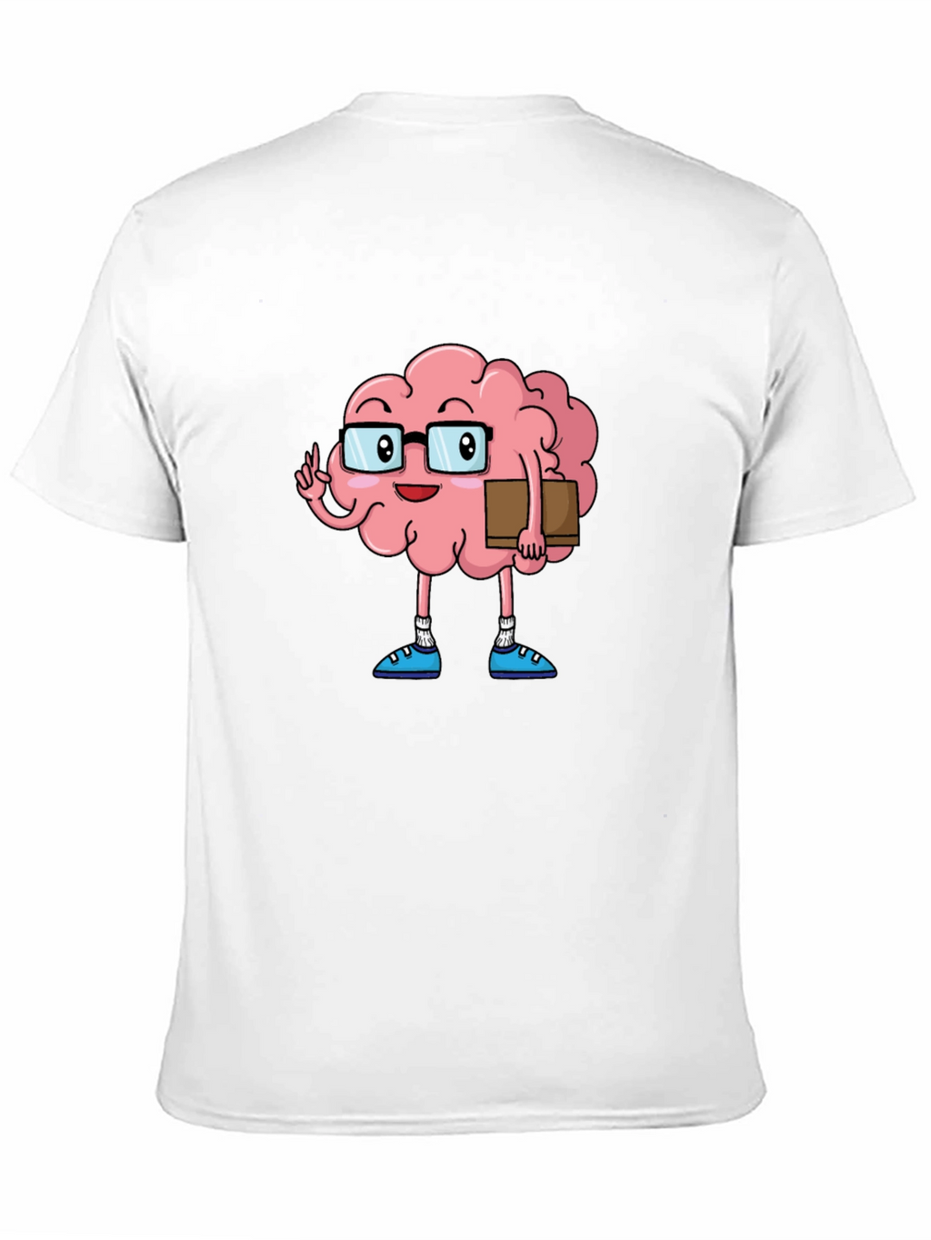Brain Cartoon Graphic Tee - Smart Casual Style