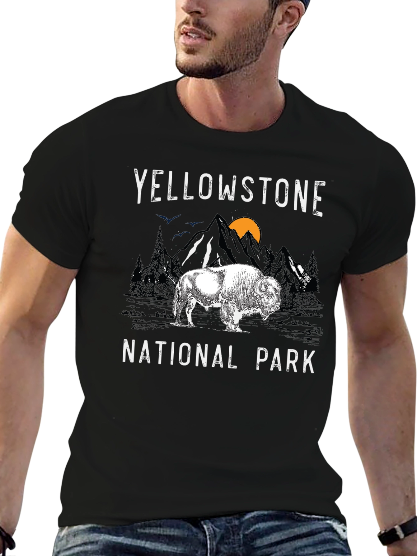 Yellowstone National Park Bison Graphic Tee
