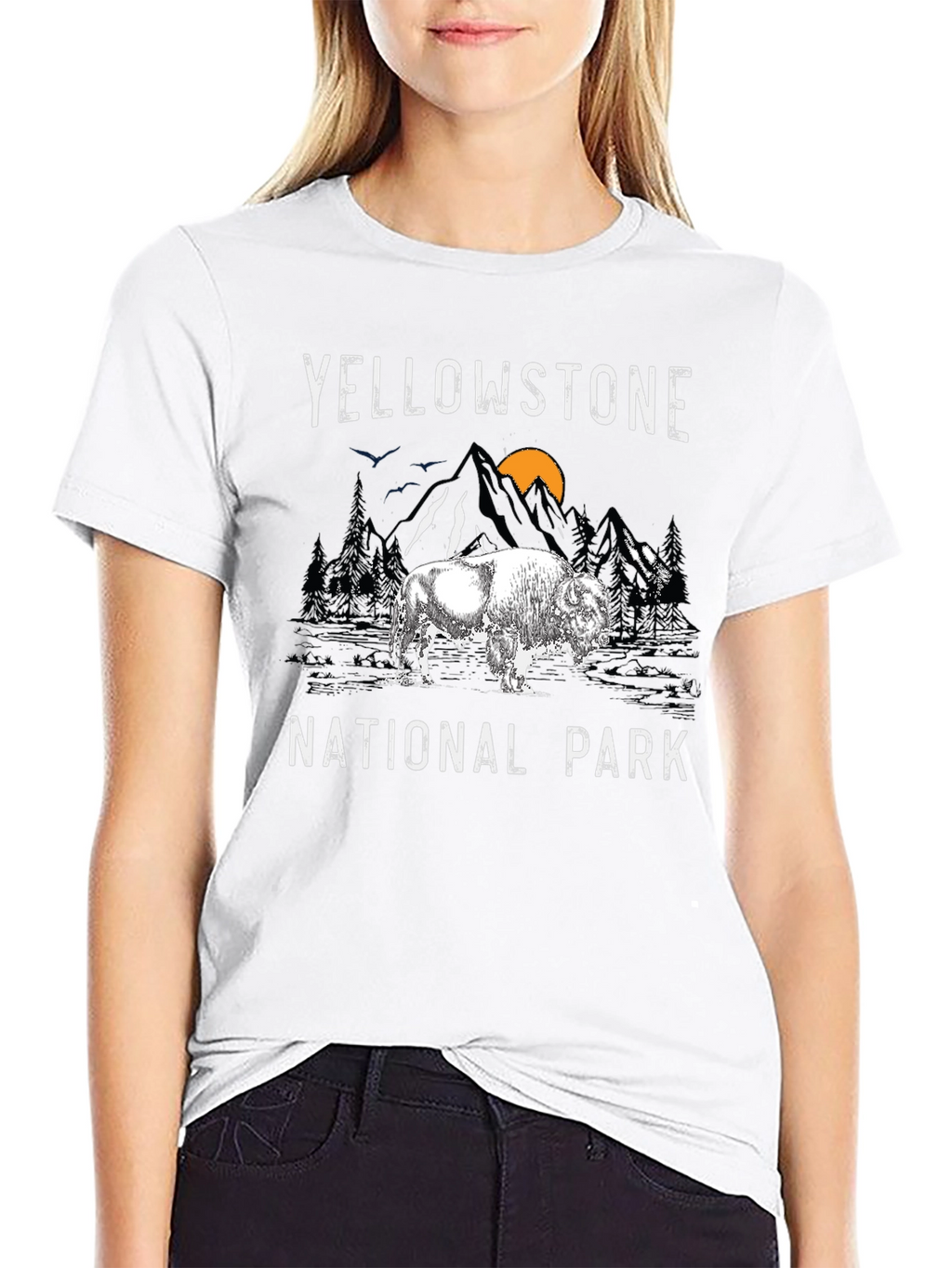 Yellowstone National Park Bison Graphic Tee