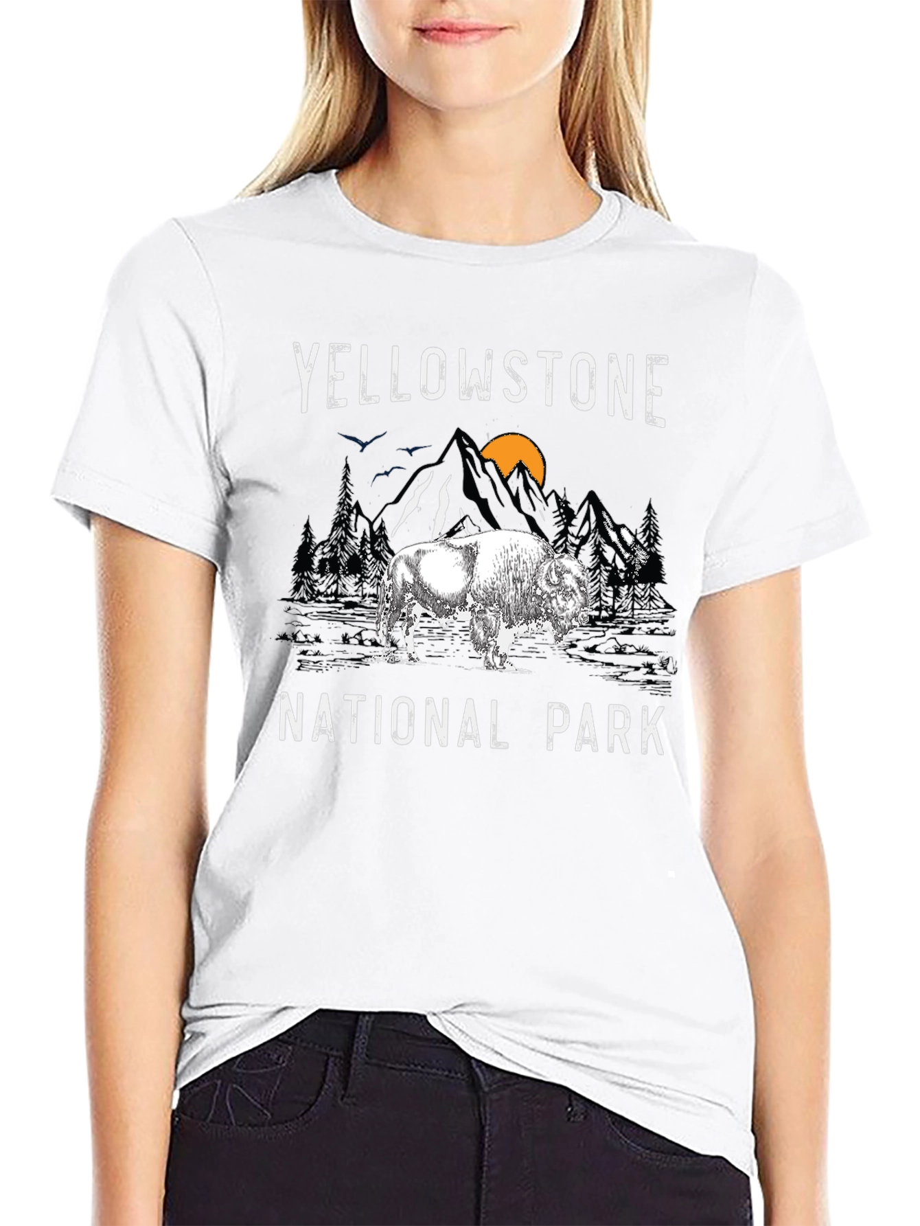 Yellowstone National Park Bison Graphic Tee