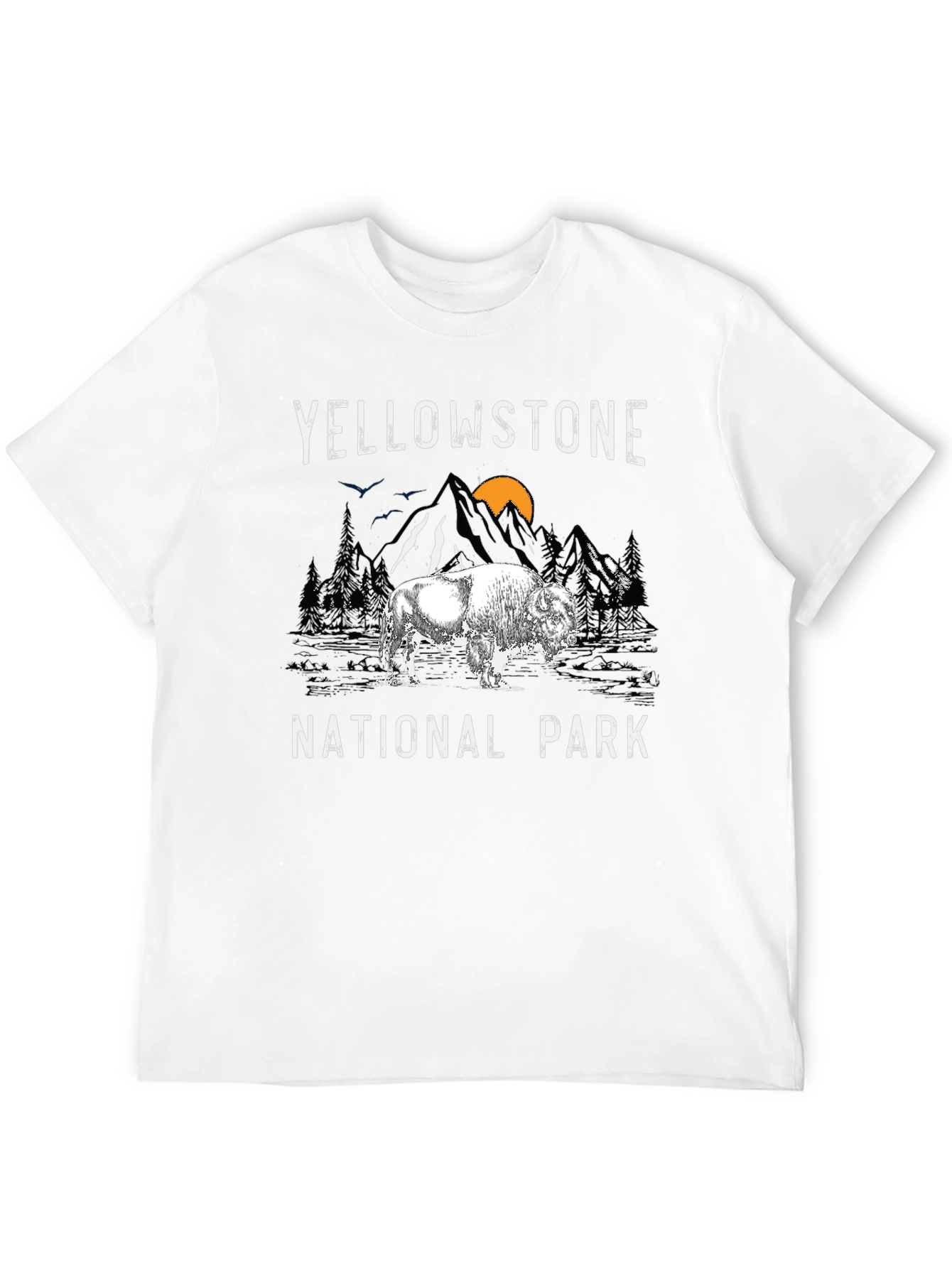 Yellowstone National Park Bison Graphic Tee