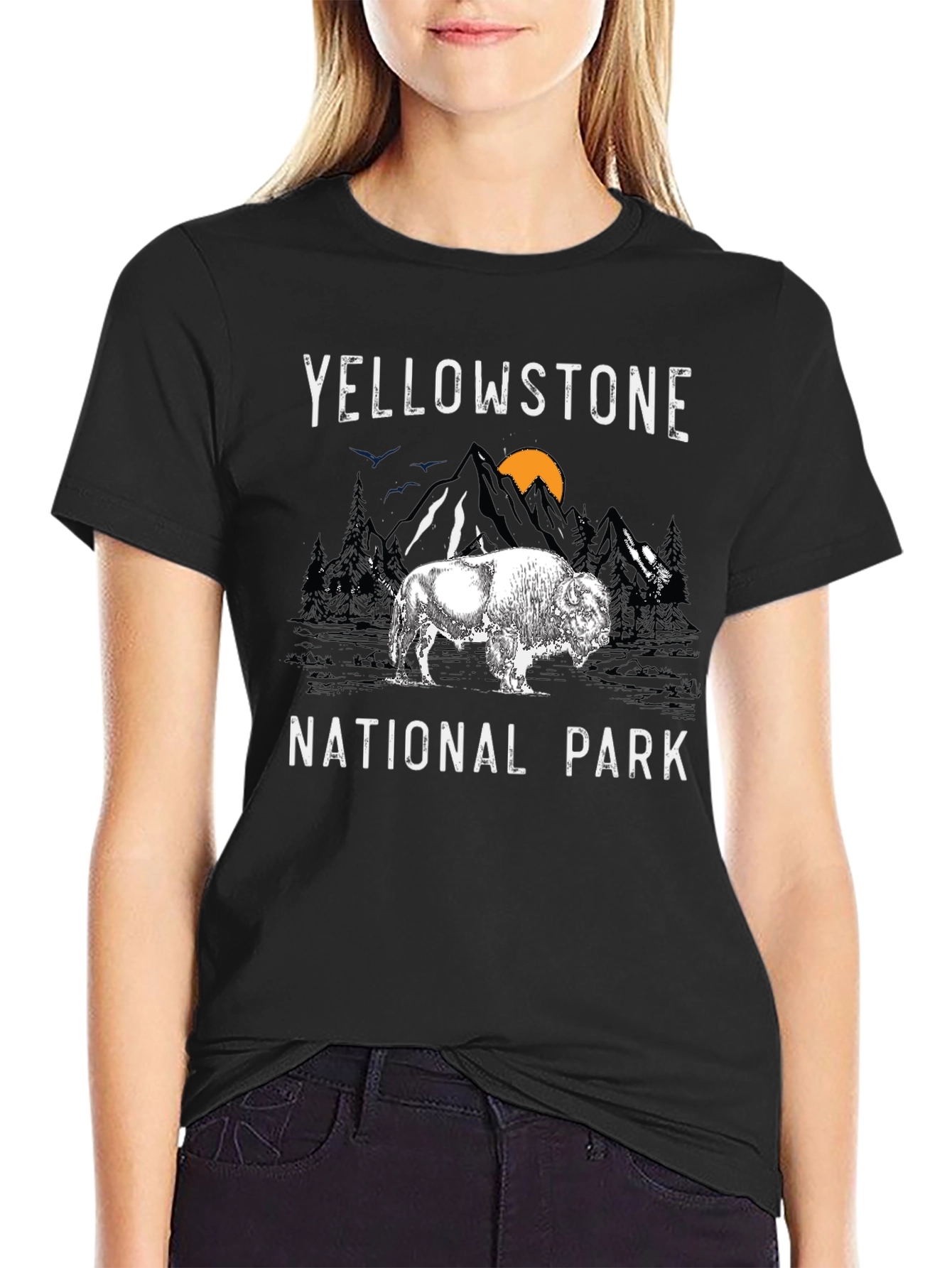 Yellowstone National Park Bison Graphic Tee
