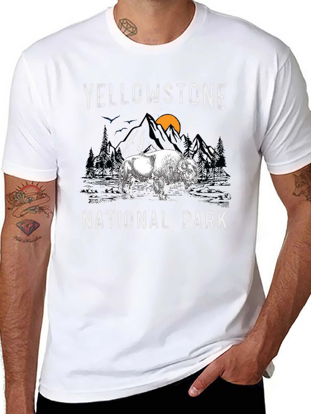 Yellowstone National Park Bison Graphic Tee