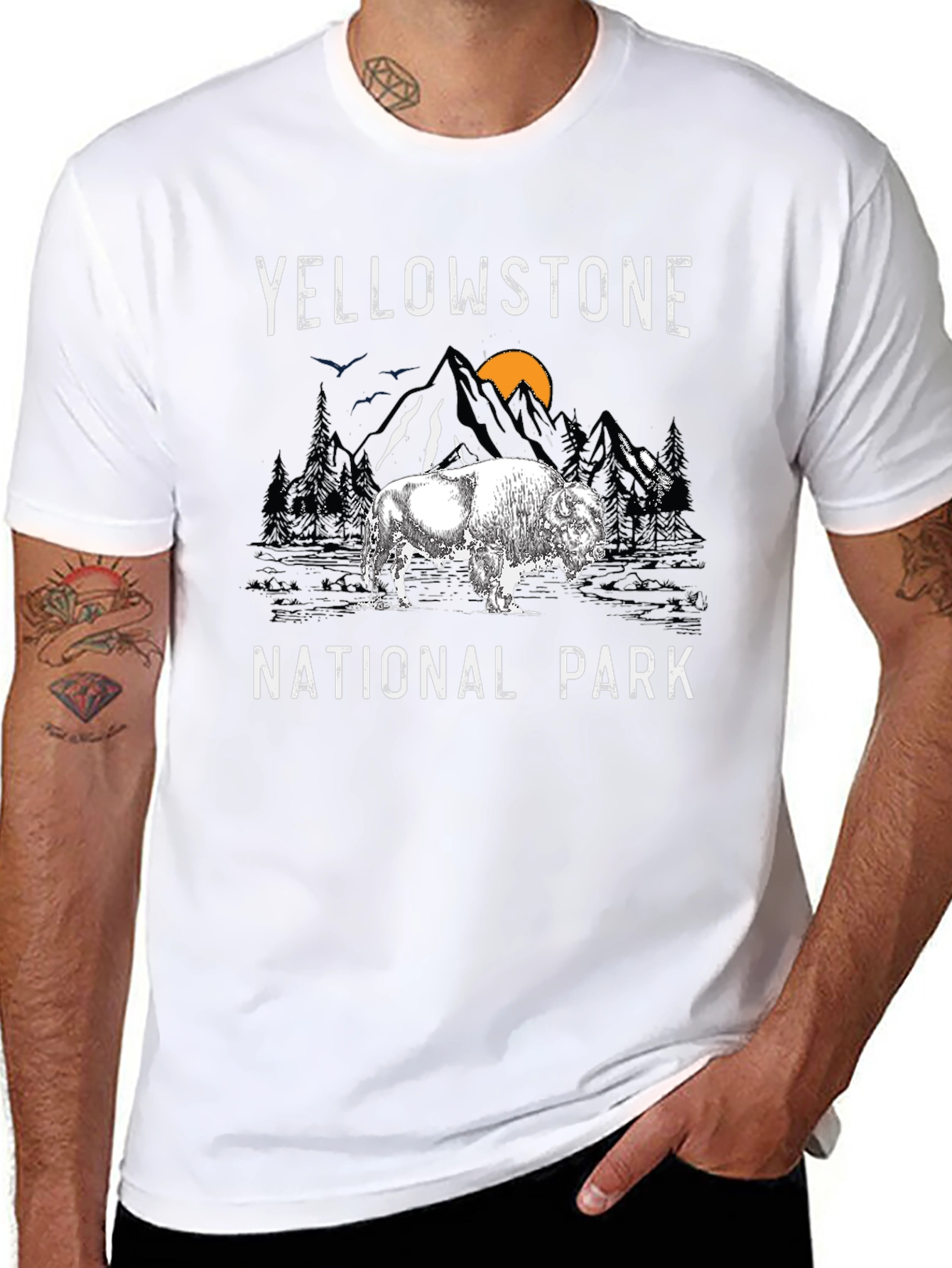 Yellowstone National Park Bison Graphic Tee