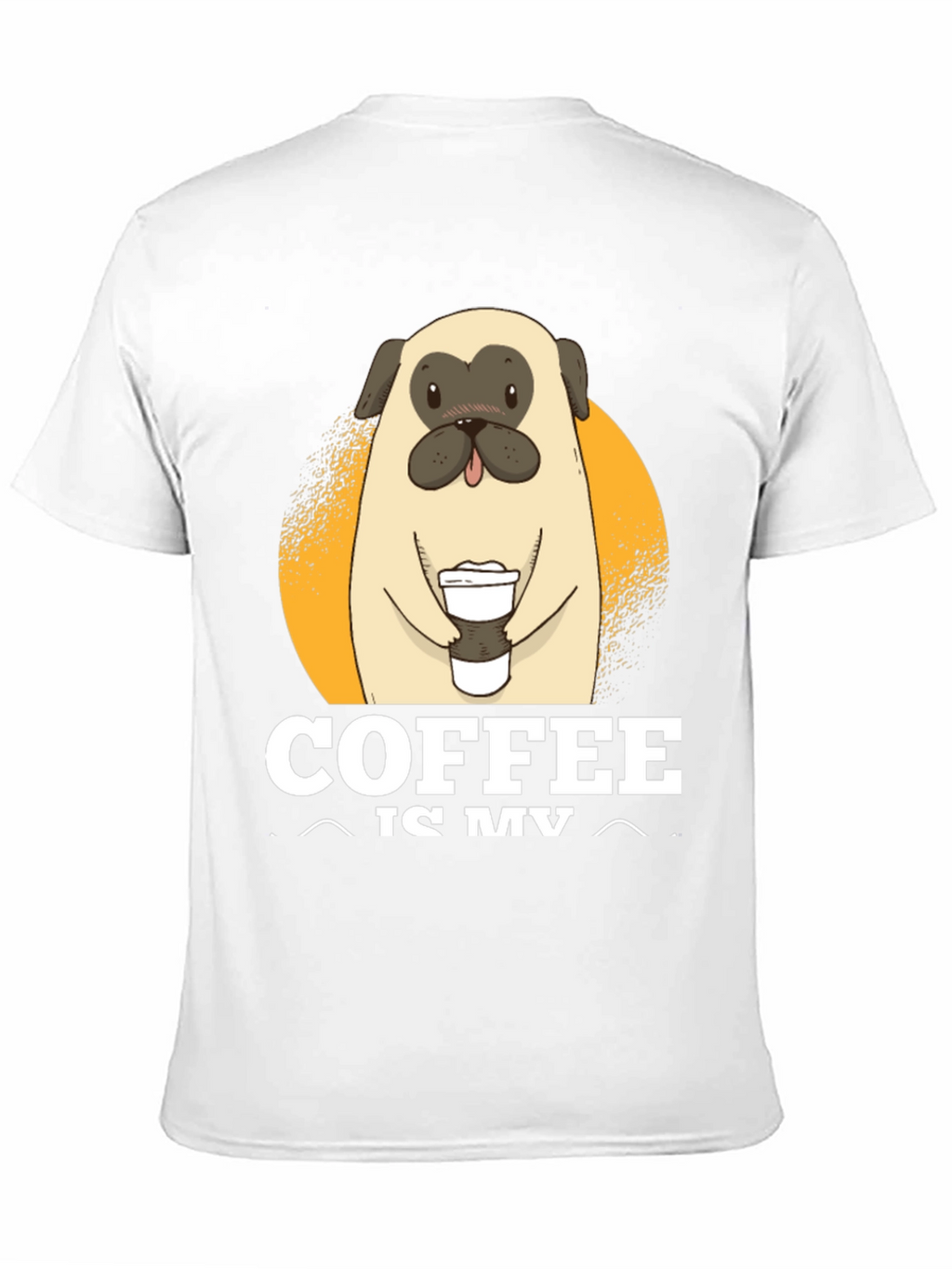 Coffee Loving Pug T-Shirt