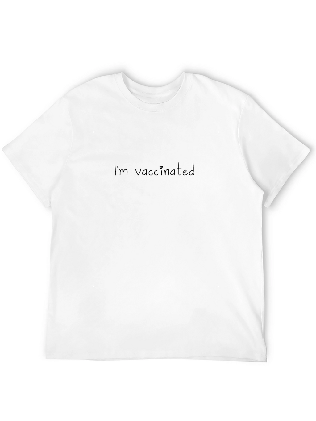 Im Vaccinated Black Graphic Tee
