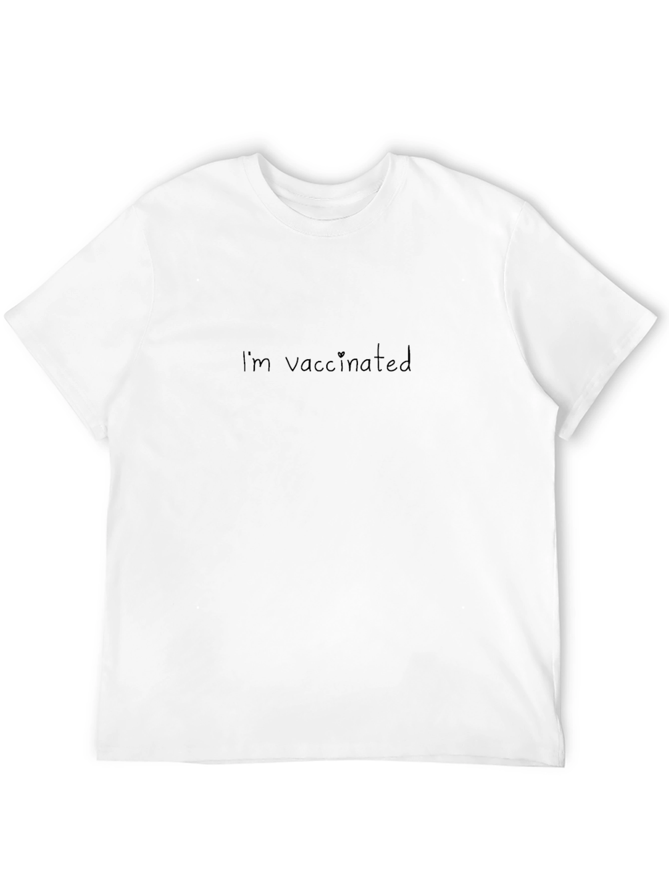 Im Vaccinated Black Graphic Tee