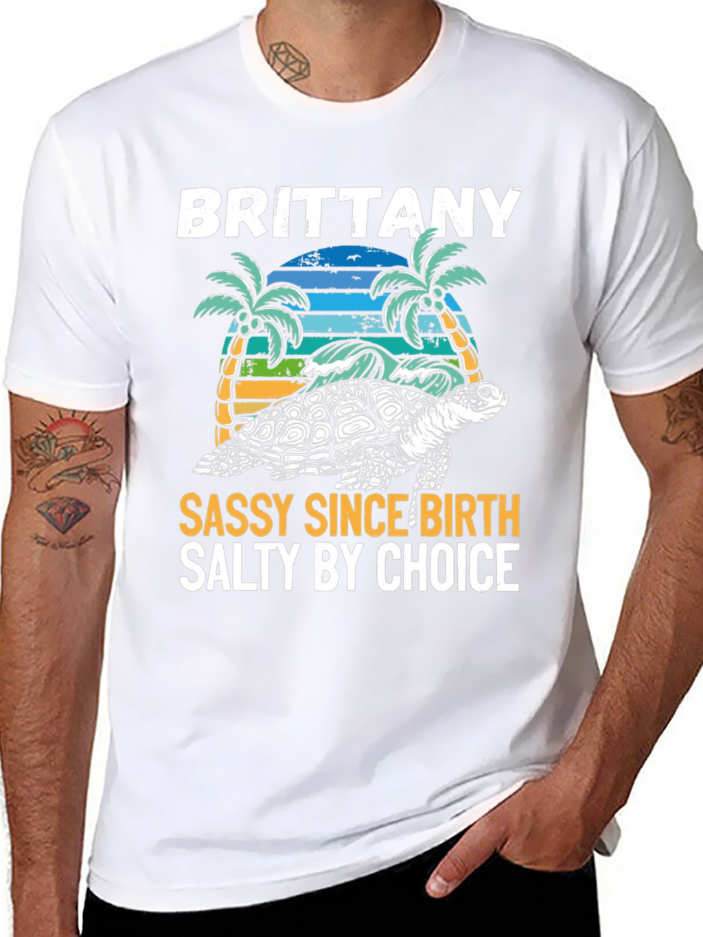 Brittany Turtle Sassy & Salty Graphic Tee