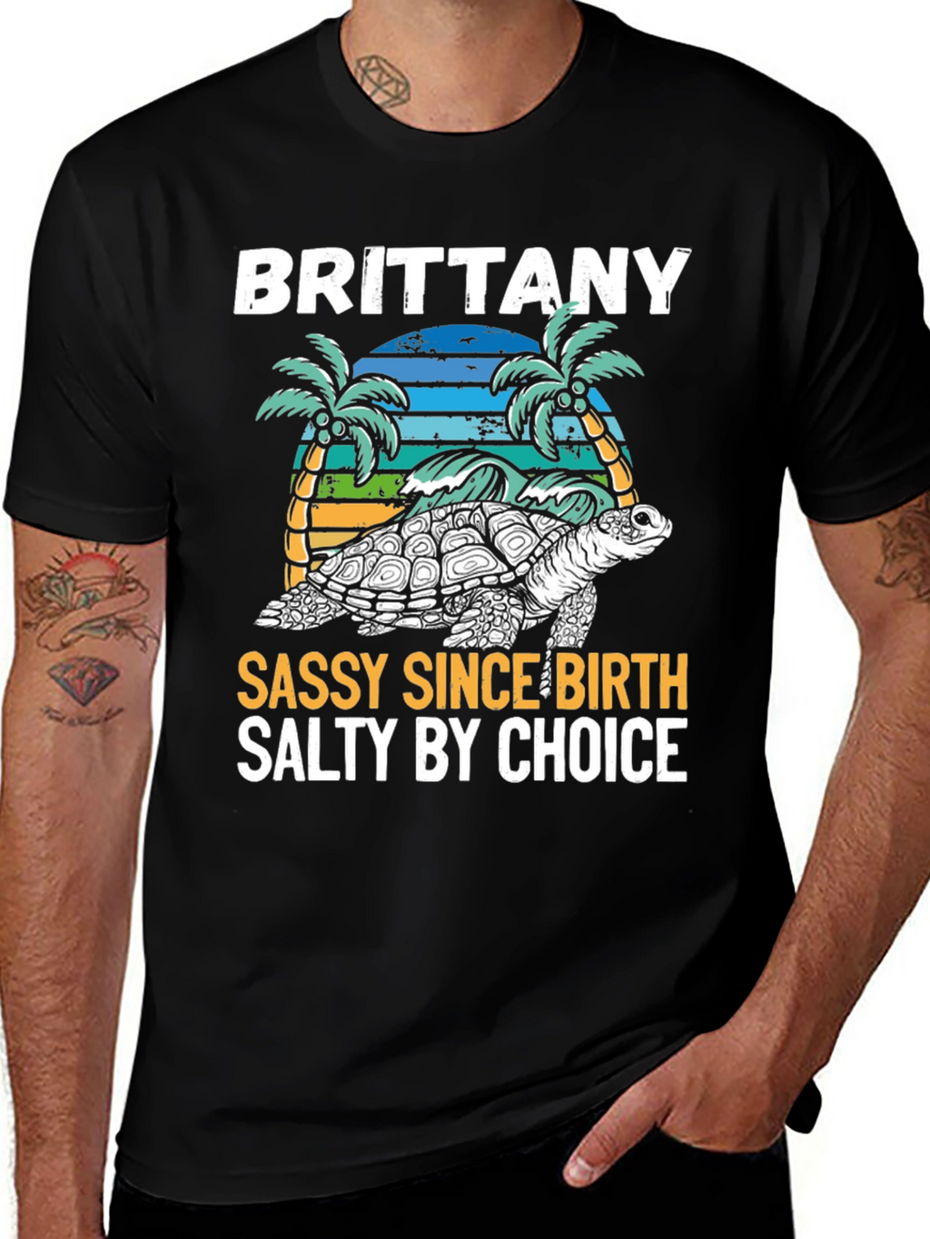 Brittany Turtle Sassy & Salty Graphic Tee