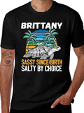 Brittany Turtle Sassy & Salty Graphic Tee