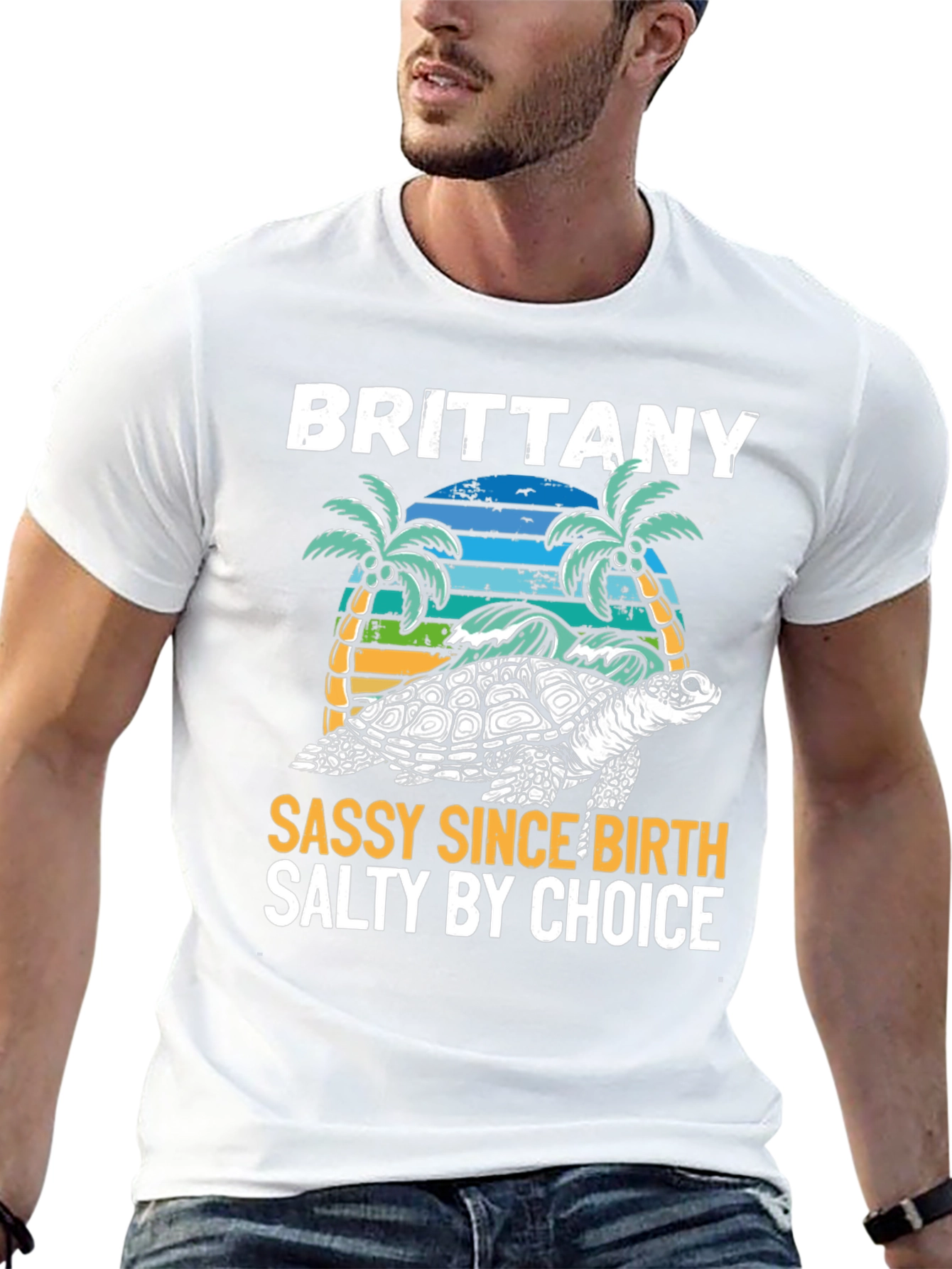 Brittany Turtle Sassy & Salty Graphic Tee