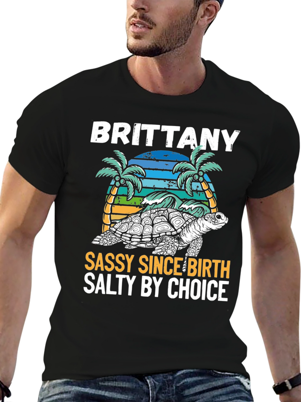 Brittany Turtle Sassy & Salty Graphic Tee