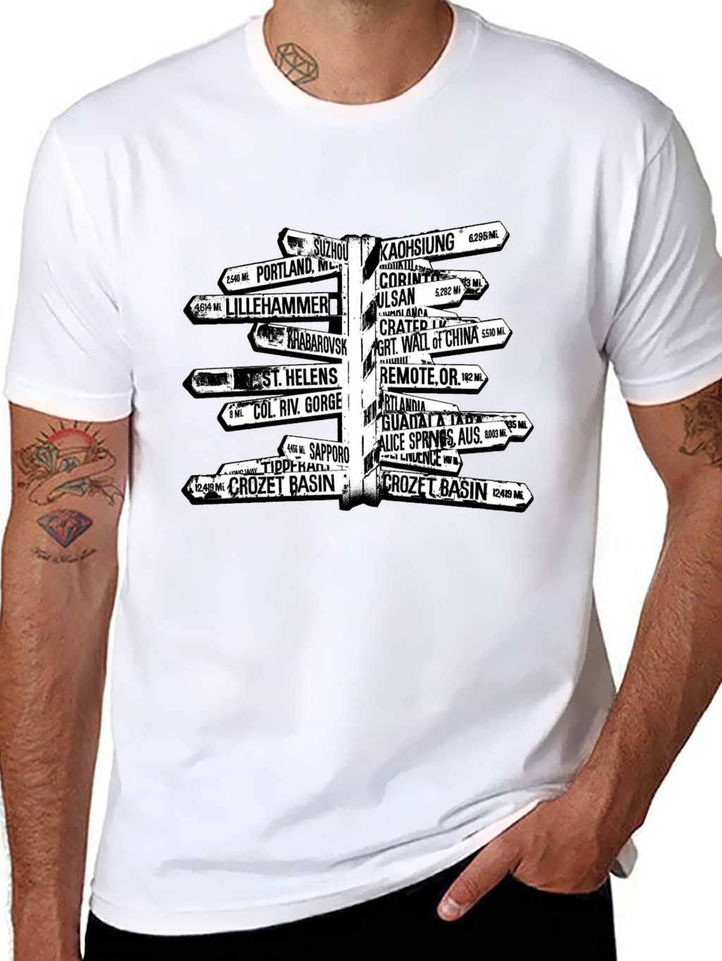 Wanderlust Directional Sign T-Shirt