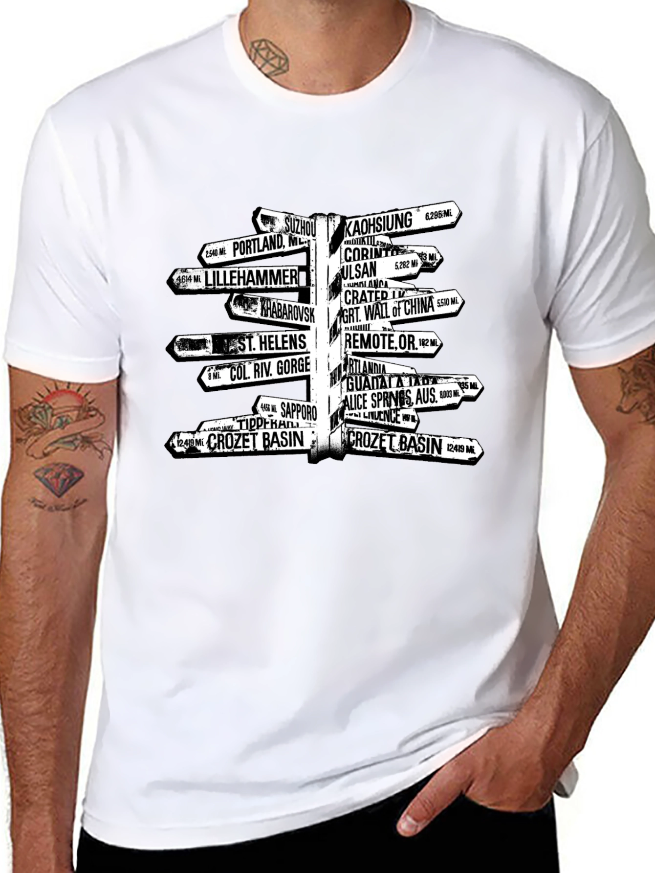Wanderlust Directional Sign T-Shirt