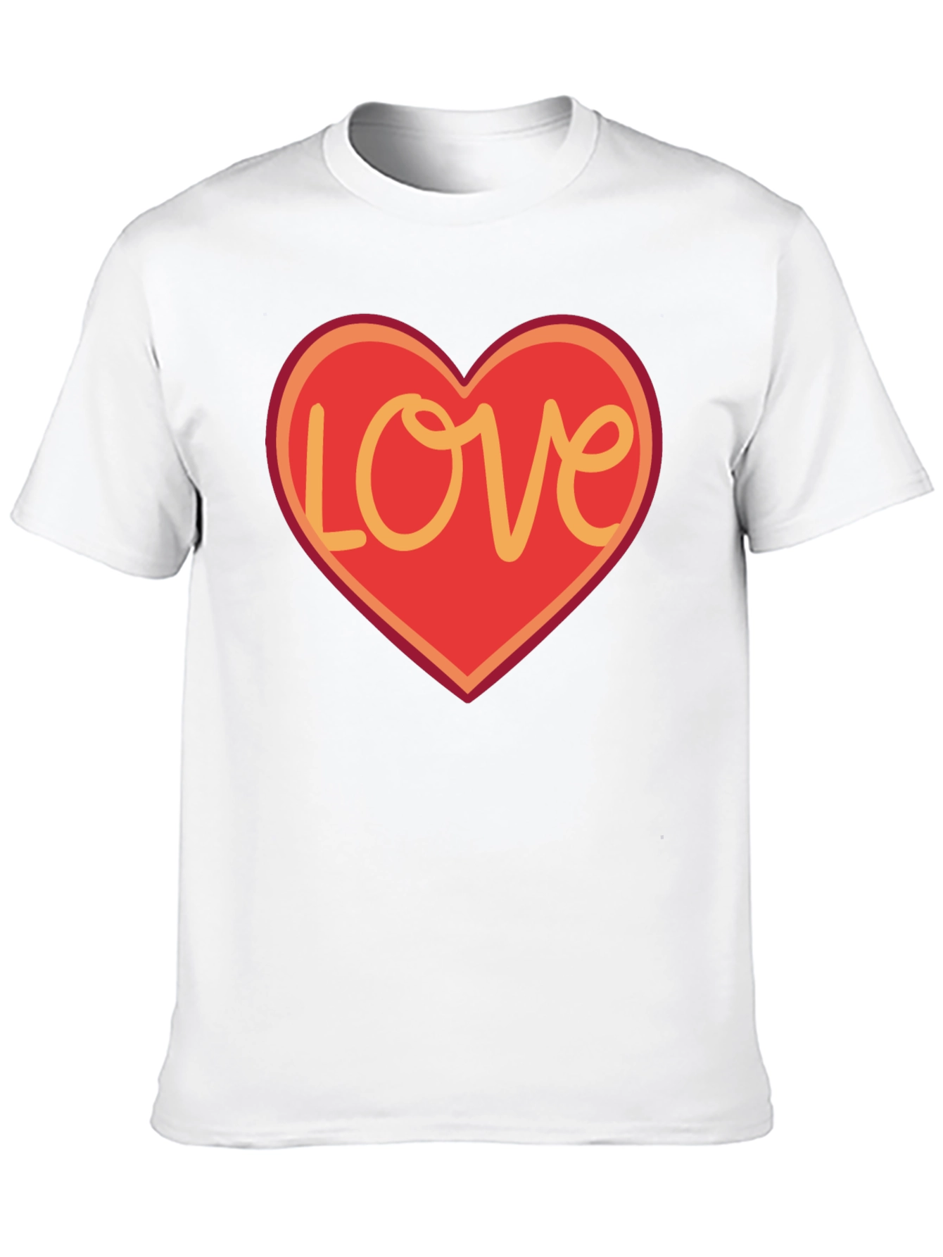 Love Heart Graphic T-Shirt - Black