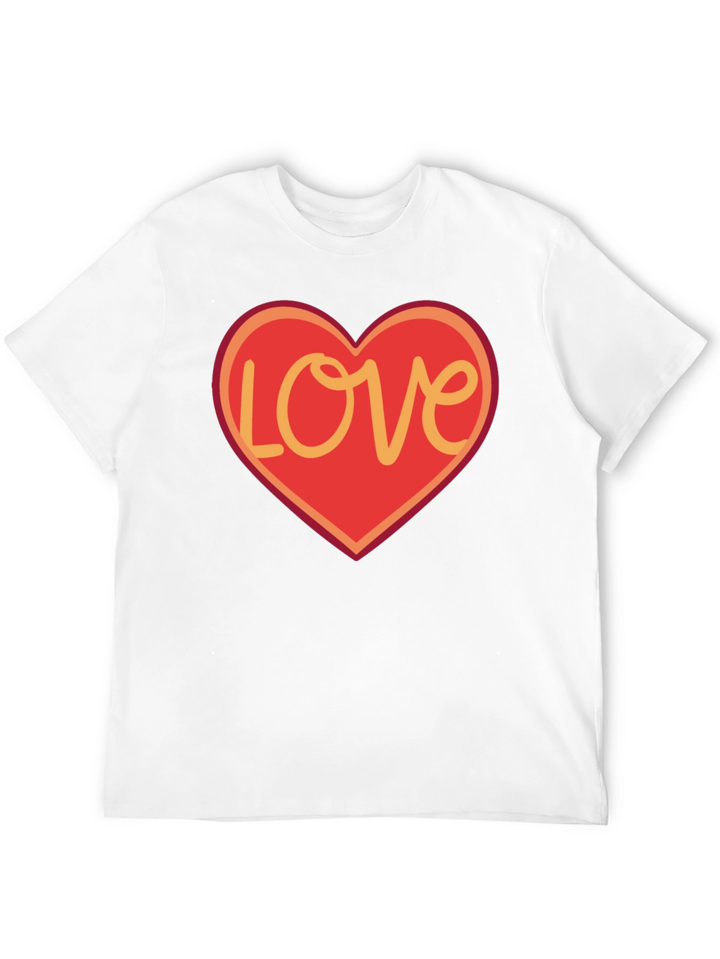 Love Heart Graphic T-Shirt - Black