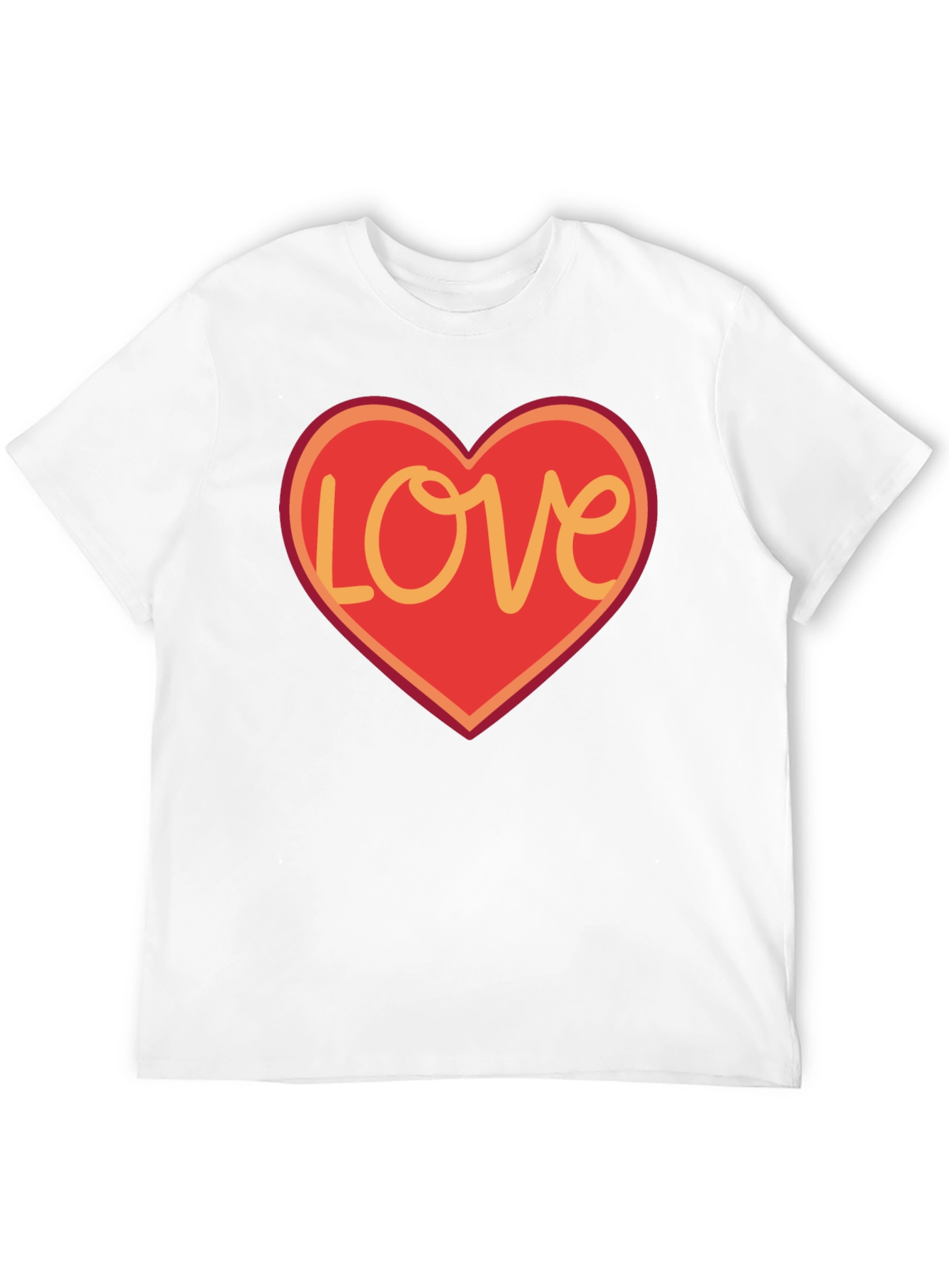 Love Heart Graphic T-Shirt - Black
