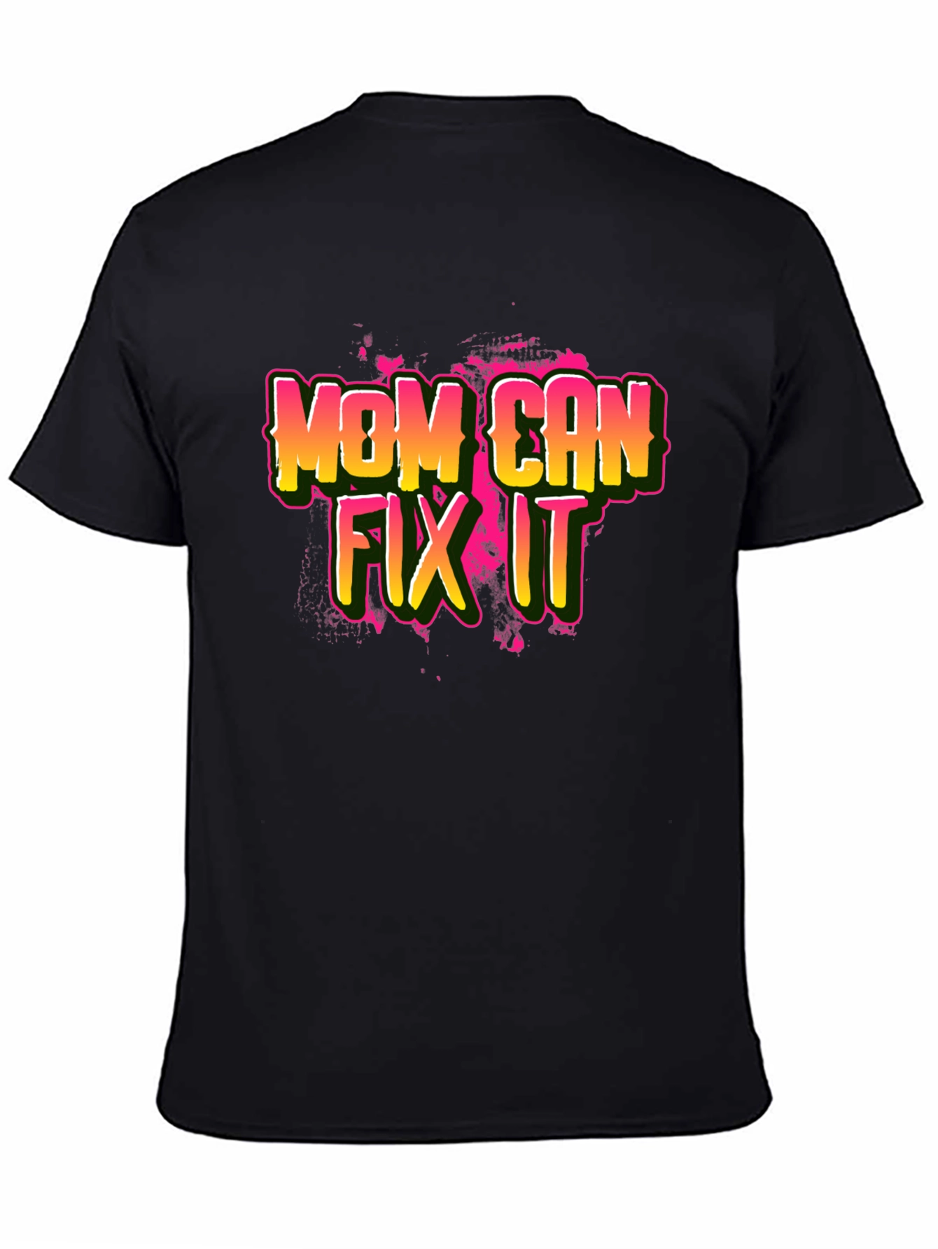 Mom Can Fix It Black T-Shirt