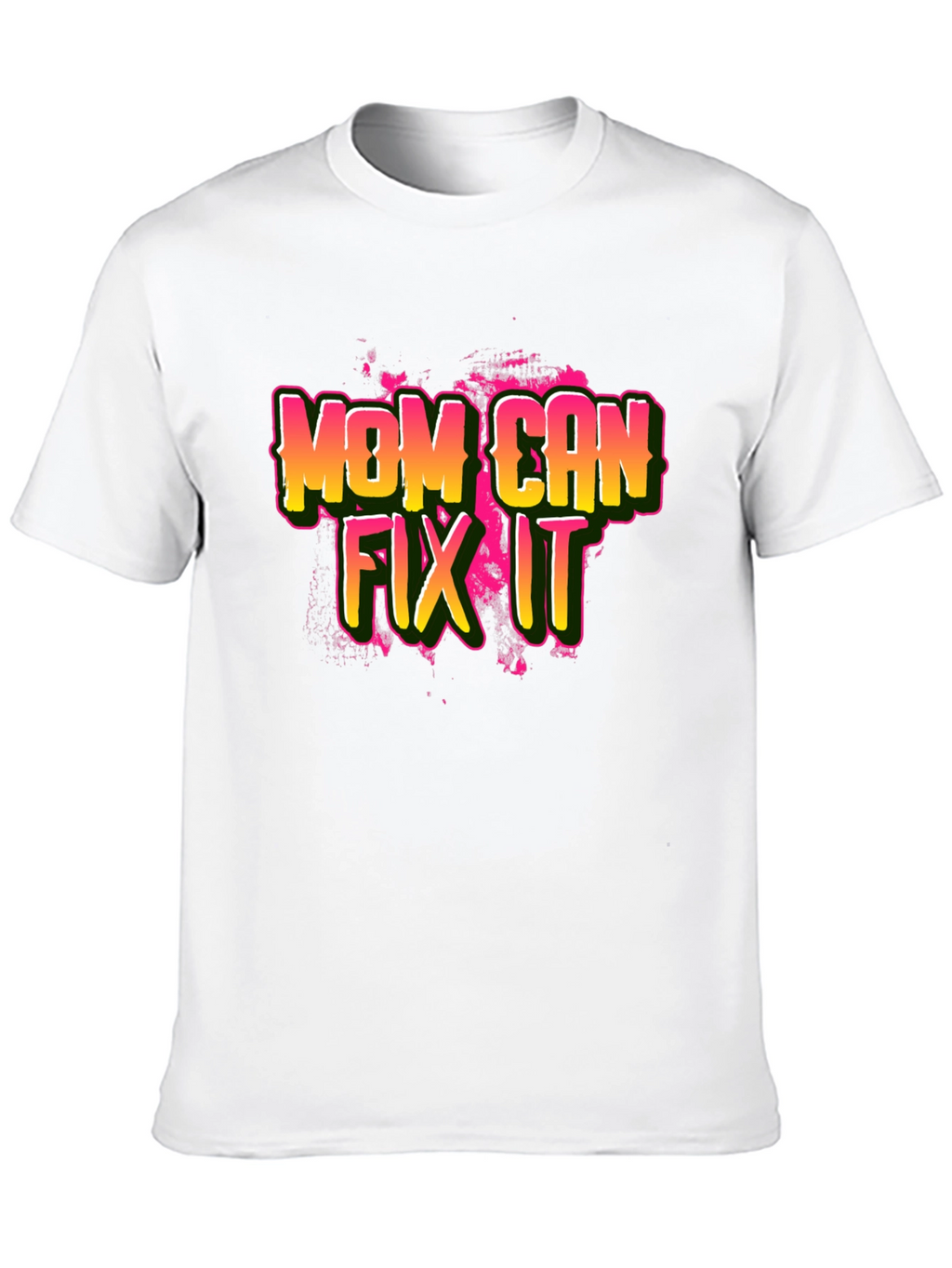 Mom Can Fix It Black T-Shirt