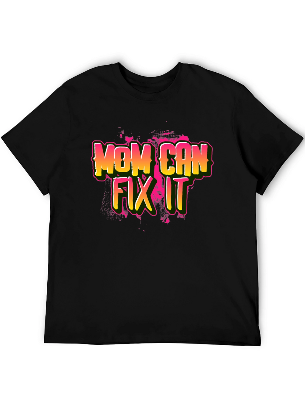 Mom Can Fix It Black T-Shirt