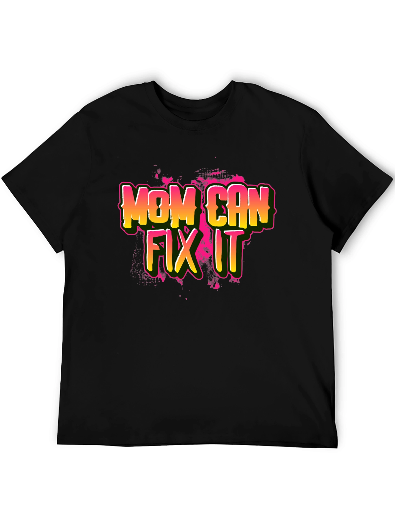 Mom Can Fix It Black T-Shirt