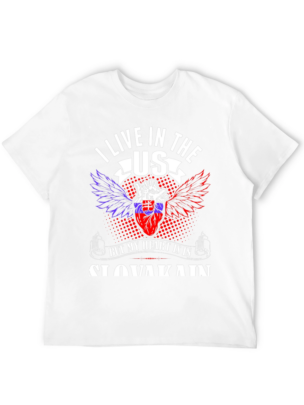 Slovakia Heart T-Shirt - USA Pride